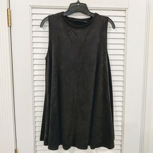Audrey 3+1 Suede Tunic Top